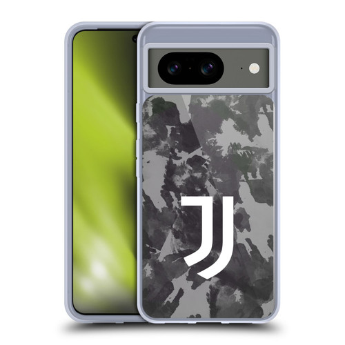 Juventus Football Club Art Monochrome Splatter Soft Gel Case for Google Pixel 8