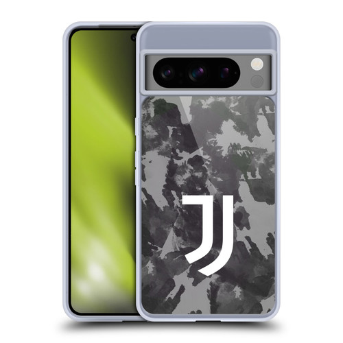 Juventus Football Club Art Monochrome Splatter Soft Gel Case for Google Pixel 8 Pro
