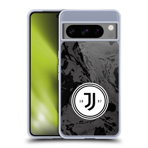 Juventus Football Club Art Monochrome Marble Logo Soft Gel Case for Google Pixel 8 Pro