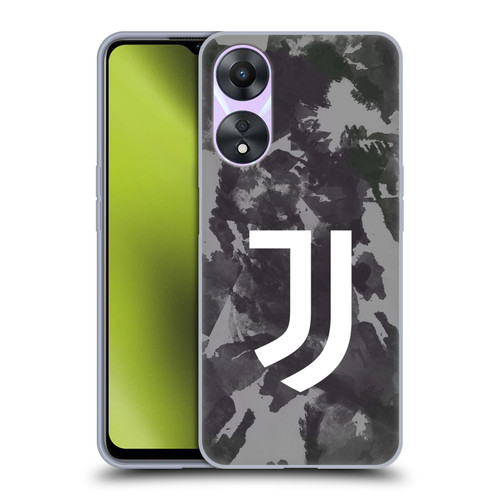 Juventus Football Club Art Monochrome Splatter Soft Gel Case for OPPO A78 4G