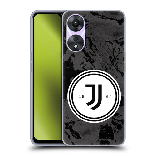 Juventus Football Club Art Monochrome Marble Logo Soft Gel Case for OPPO A78 4G