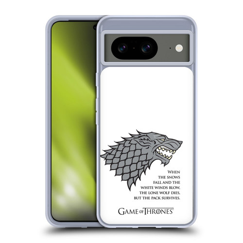 HBO Game of Thrones Graphics White Winds Soft Gel Case for Google Pixel 8