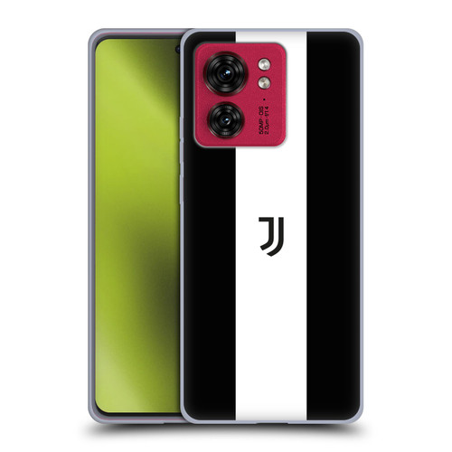 Juventus Football Club Lifestyle 2 Bold White Stripe Soft Gel Case for Motorola Moto Edge 40