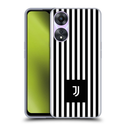 Juventus Football Club Lifestyle 2 Black & White Stripes Soft Gel Case for OPPO A78 4G