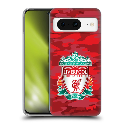 Liverpool Football Club Camou Home Colourways Crest Soft Gel Case for Google Pixel 8