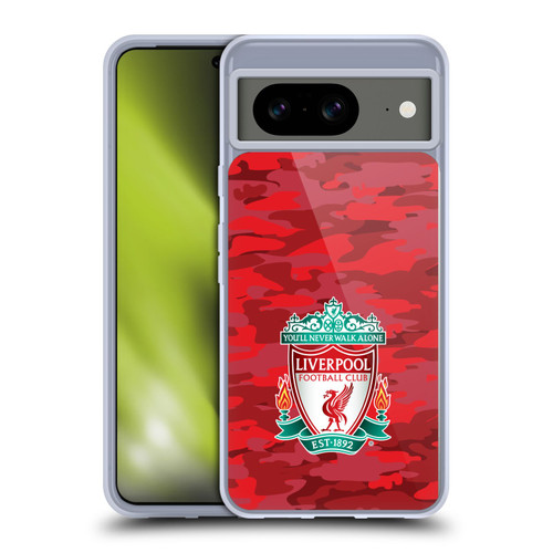 Liverpool Football Club Camou Home Colourways Crest Soft Gel Case for Google Pixel 8