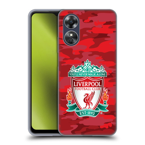Liverpool Football Club Camou Home Colourways Crest Soft Gel Case for OPPO A17