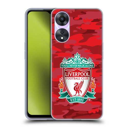 Liverpool Football Club Camou Home Colourways Crest Soft Gel Case for OPPO A78 4G