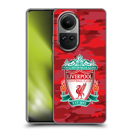 Liverpool Football Club Camou Home Colourways Crest Soft Gel Case for OPPO Reno10 5G / Reno10 Pro 5G