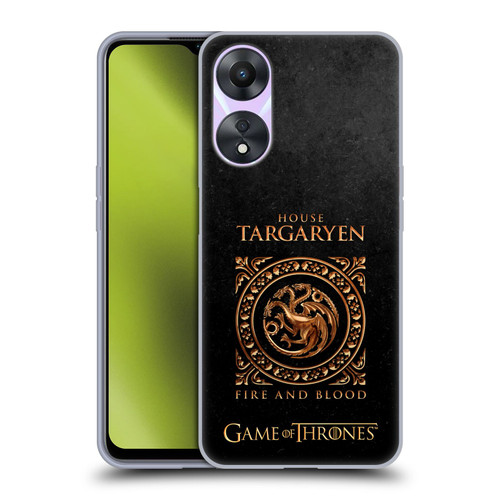 HBO Game of Thrones Metallic Sigils Targaryen Soft Gel Case for OPPO A78 4G