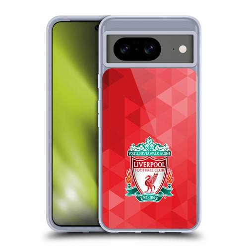 Liverpool Football Club Crest 1 Red Geometric 1 Soft Gel Case for Google Pixel 8