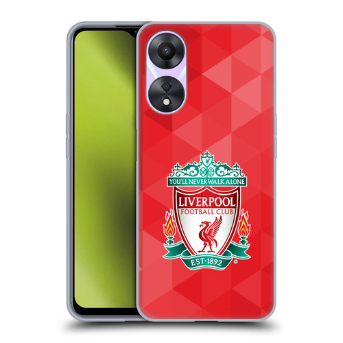 Liverpool Football Club Crest 1 Red Geometric 1 Soft Gel Case for OPPO A78 4G