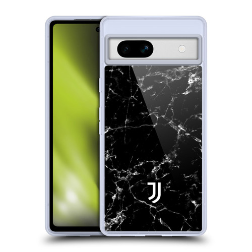 Juventus Football Club Marble Black 2 Soft Gel Case for Google Pixel 7a