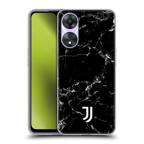 Juventus Football Club Marble Black 2 Soft Gel Case for OPPO A78 4G