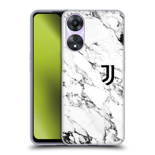 Juventus Football Club Marble White Soft Gel Case for OPPO A78 4G