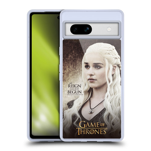 HBO Game of Thrones Character Quotes Daenerys Targaryen Soft Gel Case for Google Pixel 7a