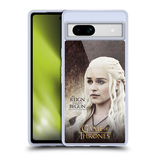 HBO Game of Thrones Character Quotes Daenerys Targaryen Soft Gel Case for Google Pixel 7a