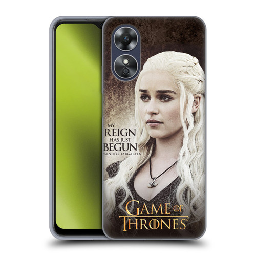 HBO Game of Thrones Character Quotes Daenerys Targaryen Soft Gel Case for OPPO A17