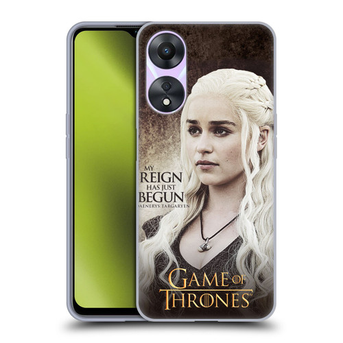 HBO Game of Thrones Character Quotes Daenerys Targaryen Soft Gel Case for OPPO A78 4G