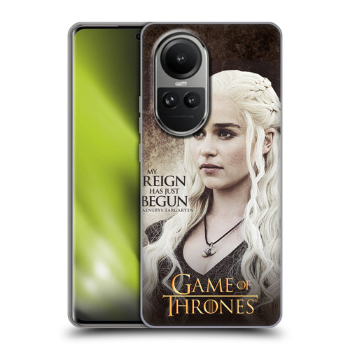 HBO Game of Thrones Character Quotes Daenerys Targaryen Soft Gel Case for OPPO Reno10 5G / Reno10 Pro 5G