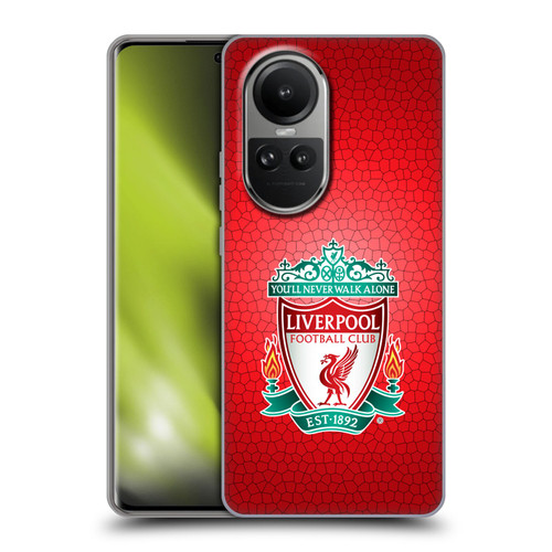 Liverpool Football Club Crest 2 Red Pixel 1 Soft Gel Case for OPPO Reno10 5G / Reno10 Pro 5G