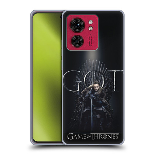 HBO Game of Thrones Season 8 For The Throne 1 Jon Snow Soft Gel Case for Motorola Moto Edge 40
