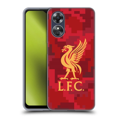 Liverpool Football Club Digital Camouflage Home Red Soft Gel Case for OPPO A17