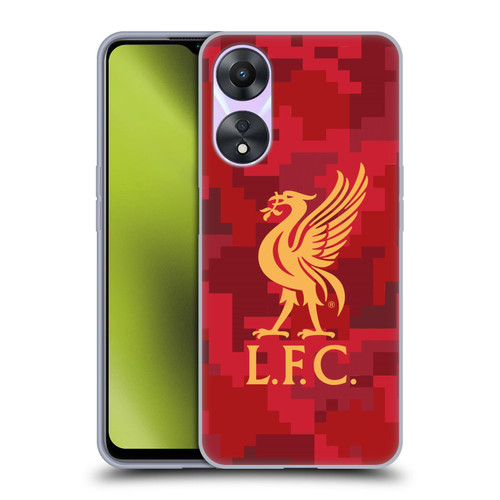 Liverpool Football Club Digital Camouflage Home Red Soft Gel Case for OPPO A78 4G