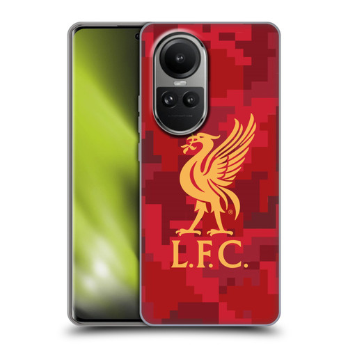 Liverpool Football Club Digital Camouflage Home Red Soft Gel Case for OPPO Reno10 5G / Reno10 Pro 5G