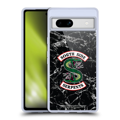 Riverdale South Side Serpents Black And White Marble Logo Soft Gel Case for Google Pixel 7a