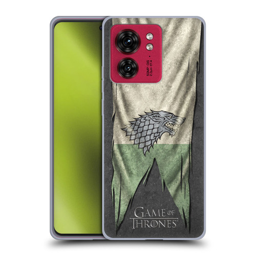 HBO Game of Thrones Sigil Flags Stark Soft Gel Case for Motorola Moto Edge 40