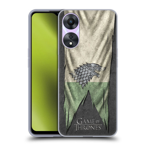 HBO Game of Thrones Sigil Flags Stark Soft Gel Case for OPPO A78 4G