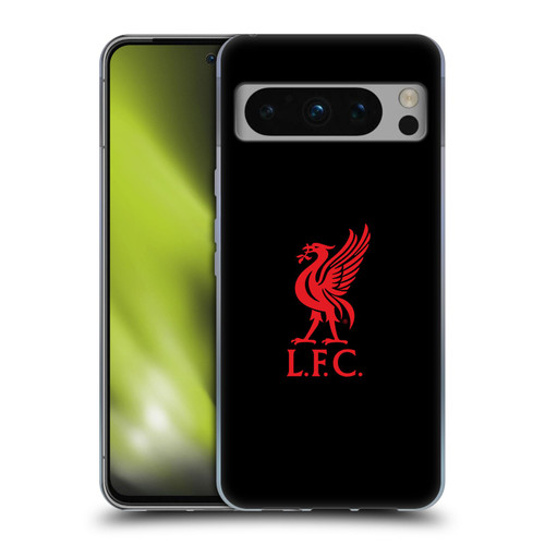Liverpool Football Club Liver Bird Red Logo On Black Soft Gel Case for Google Pixel 8 Pro