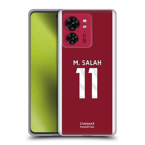 Liverpool Football Club 2023/24 Players Home Kit Mohamed Salah Soft Gel Case for Motorola Moto Edge 40