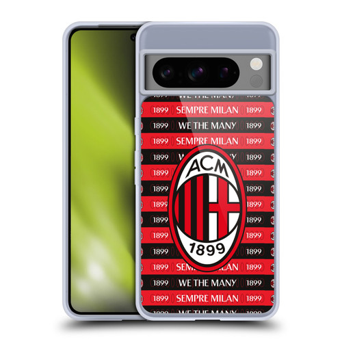 AC Milan Art Milan 1899 Soft Gel Case for Google Pixel 8 Pro