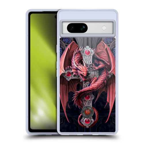 Anne Stokes Dragons Gothic Guardians Soft Gel Case for Google Pixel 7a