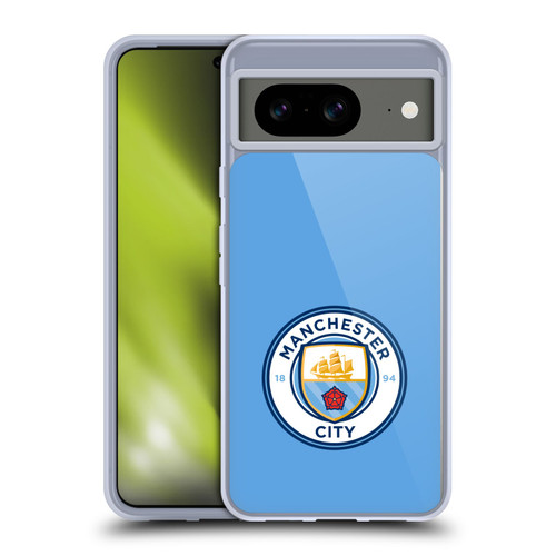 Manchester City Man City FC Badge Blue Full Colour Soft Gel Case for Google Pixel 8