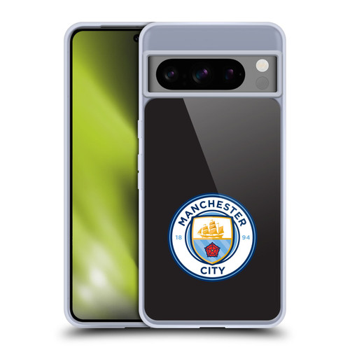 Manchester City Man City FC Badge Black Full Colour Soft Gel Case for Google Pixel 8 Pro