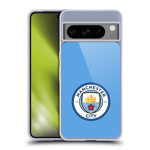 Manchester City Man City FC Badge Blue Full Colour Soft Gel Case for Google Pixel 8 Pro