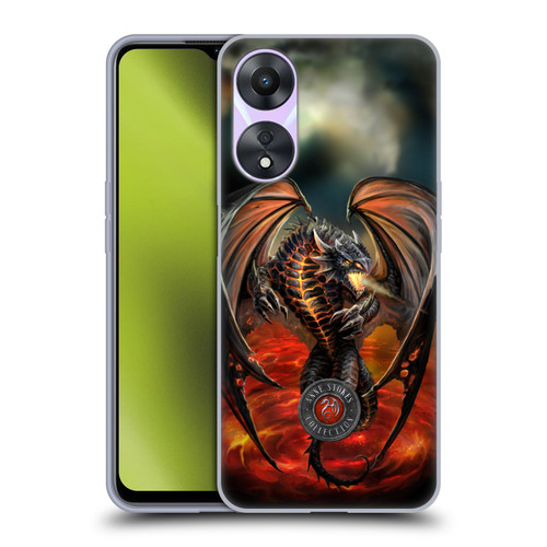 Anne Stokes Dragons Lava Soft Gel Case for OPPO A78 4G