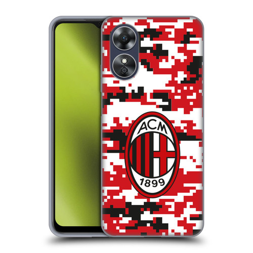 AC Milan Crest Patterns Digital Camouflage Soft Gel Case for OPPO A17