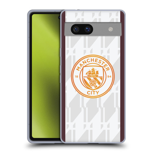 Manchester City Man City FC 2023/24 Badge Kit Away Soft Gel Case for Google Pixel 7a