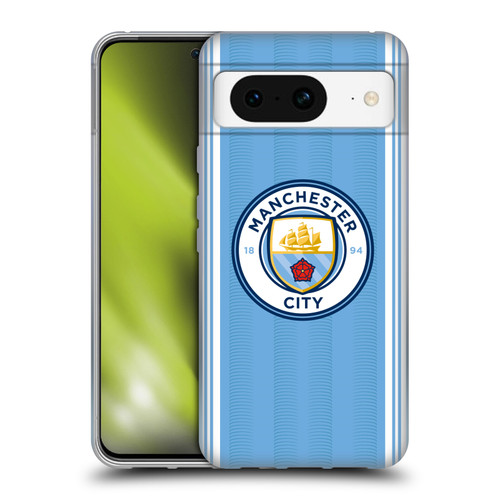 Manchester City Man City FC 2023/24 Badge Kit Home Soft Gel Case for Google Pixel 8