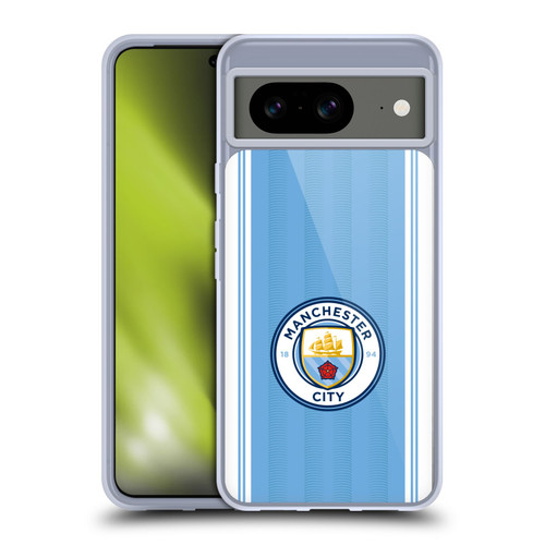 Manchester City Man City FC 2023/24 Badge Kit Home Soft Gel Case for Google Pixel 8