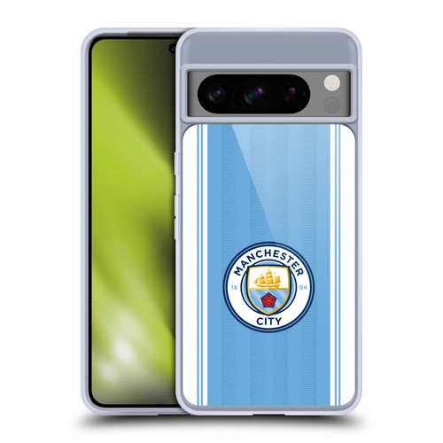 Manchester City Man City FC 2023/24 Badge Kit Home Soft Gel Case for Google Pixel 8 Pro