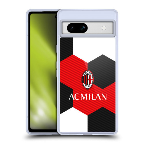 AC Milan Crest Ball Soft Gel Case for Google Pixel 7a