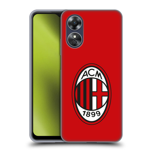 AC Milan Crest Full Colour Red Soft Gel Case for OPPO A17
