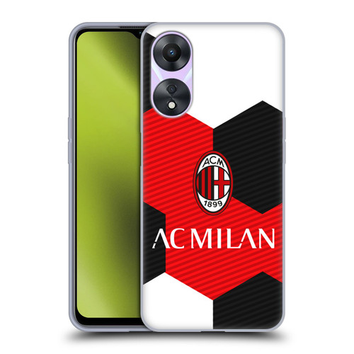AC Milan Crest Ball Soft Gel Case for OPPO A78 4G