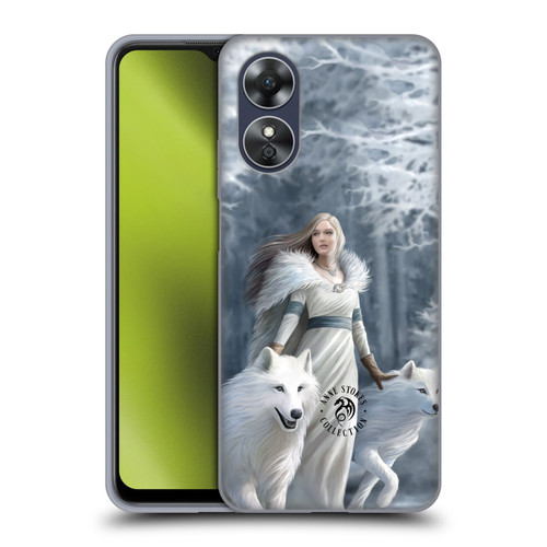 Anne Stokes Wolves Winter Guardians Soft Gel Case for OPPO A17