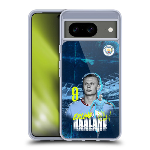 Manchester City Man City FC 2022/23 First Team Erling Haaland Soft Gel Case for Google Pixel 8